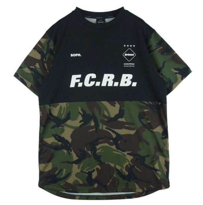 【美品】 F.C.Real Bristol エフシーレアルブリストル F.C.R.B. S/S PRE MATCH TOP Tee XLサイズ FCRB-220049 2022 Tシャツ カモフラの画像1