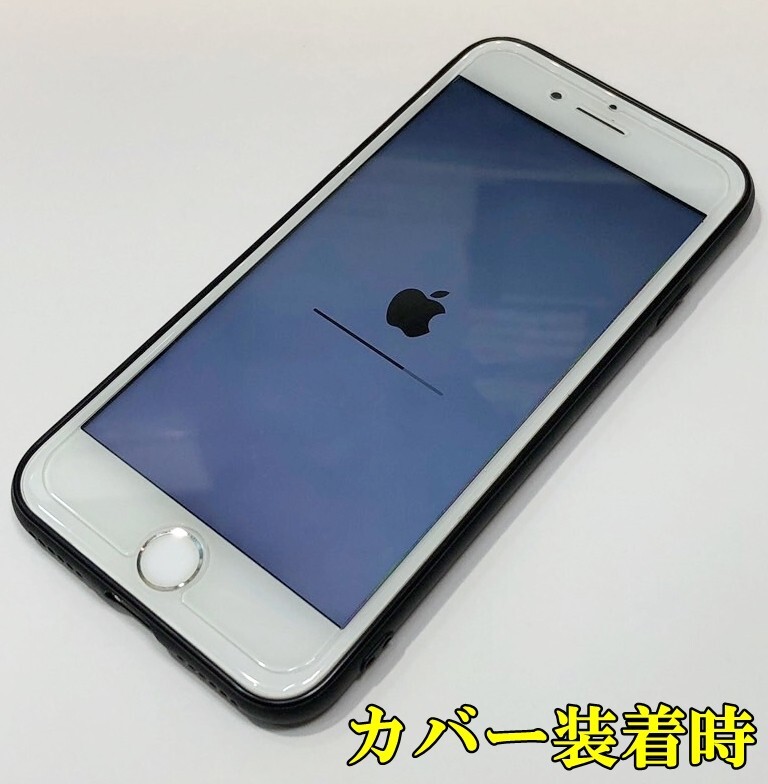 【au/判定○】即決中古 送料無料 iPhone7 128GB SIMロック解除済み カバー付 バッテリー最大容量100％ レッド アップル apple アイフォン6_画像2