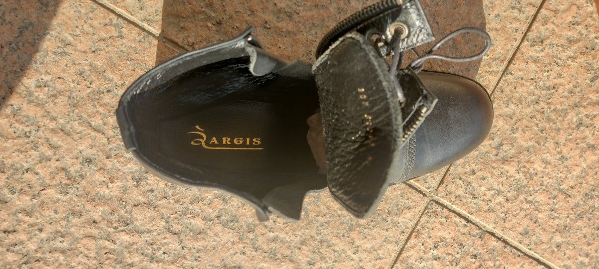 革靴　ブーツ　ブラック　ARGIS　日本製