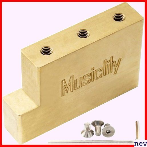 Musiclily Block L-Shaped Brass Fat ター用 Ultraブラス製トレモロブロック 157_画像1