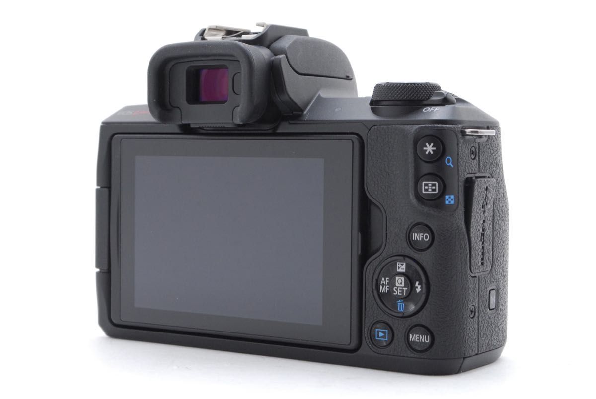 美品 Canon キヤノン EOS Kiss M2 レンズキット SD(32GB)カード、おまけ付 1ヶ月保証付