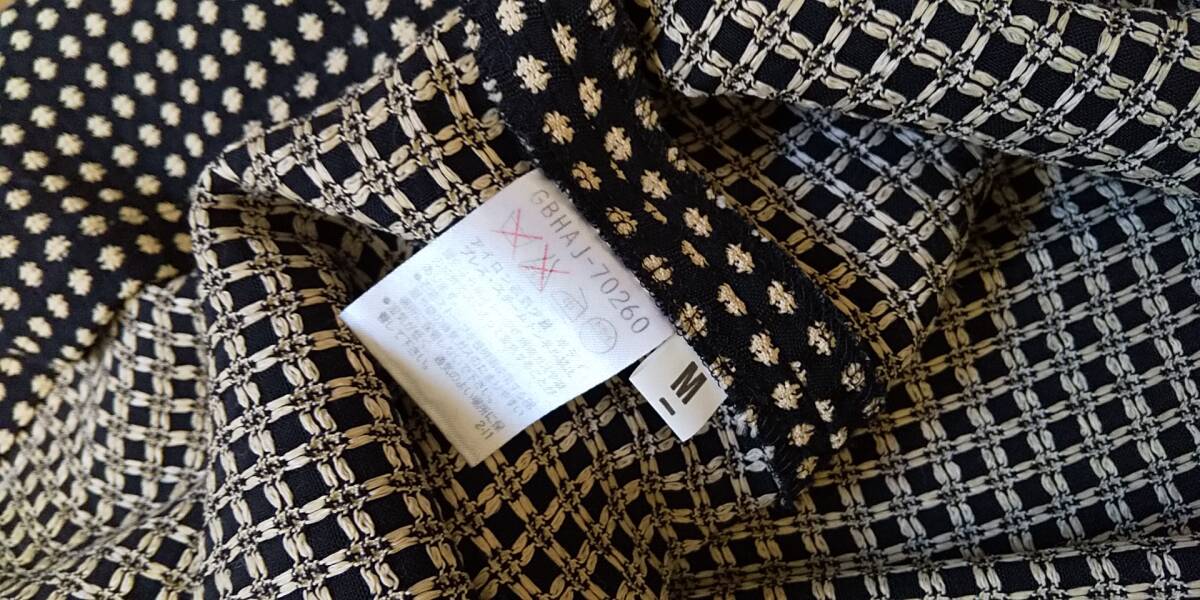 シビラ　Sybilla　セットアップ　ジャケット×ロングスカート　黒×白　ドット柄　Mサイズ　日本製_画像9