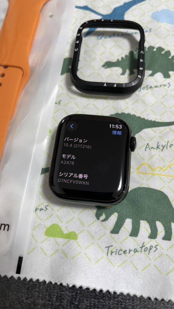 Apple Watch HERMES series7 45mm ブラック エルメス AppleCare+ アップルケア+ MKL73J/A _画像3