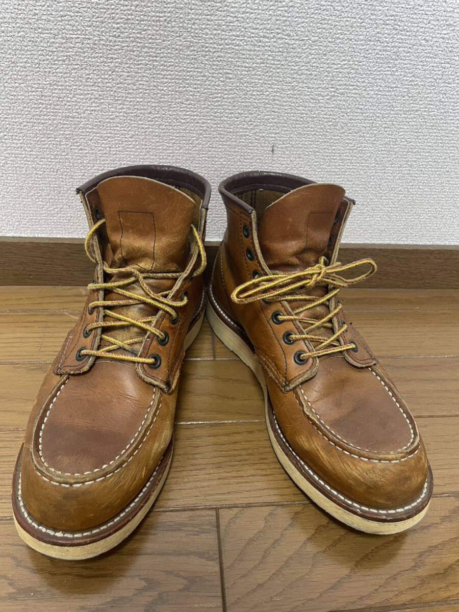 ☆ Redwing レッドウィング 875 アイリッシュセッター size US7 2/1 (25.5cm) ブラウン 茶 モックトゥ 刻印 ブーツ☆ _画像6