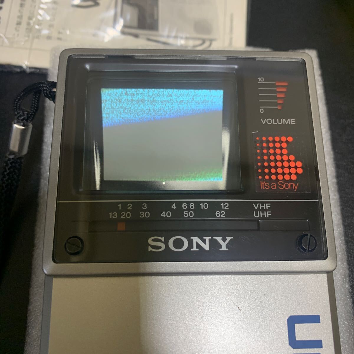 ソニー SONY Watchman FD-20テレビ ウォッチマン 携帯テレビ ポータブルテレビ 説明書箱付き 当時物 レア 1円スタートの画像5