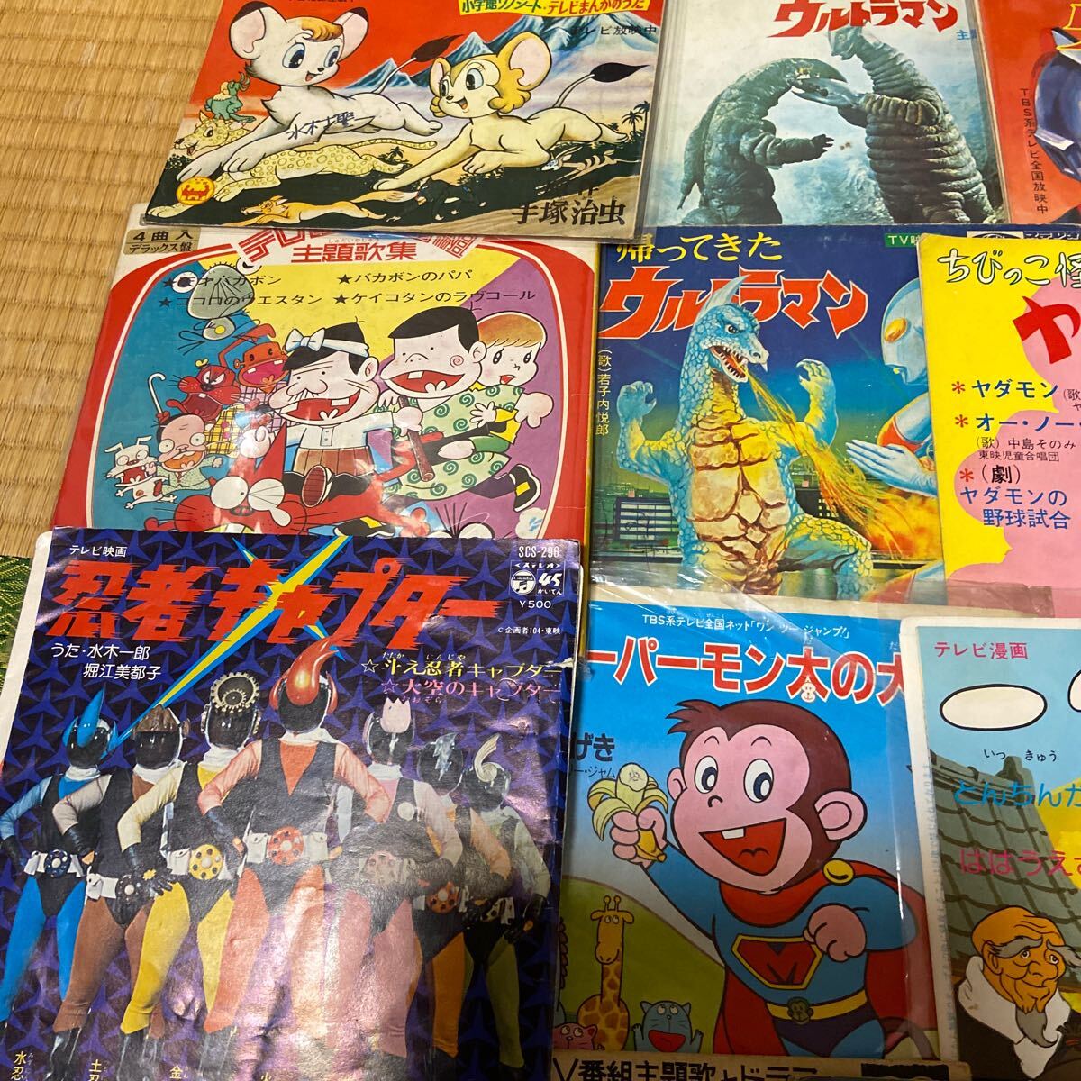 昭和レトロ６０年代〜８０年代当時物・特撮アニメ主題歌レコード・ソノシートセットの画像3