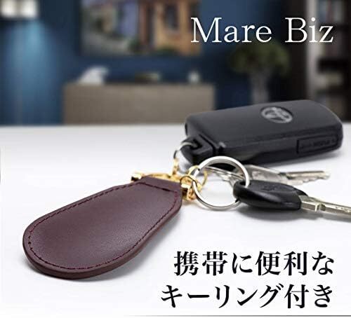 Mare Biz(マーレビズ) 靴べら 本革 携帯用 キーホルダー レザー ミニ シューホーン 靴ベラ 便利 携帯 リング付き ビの画像4