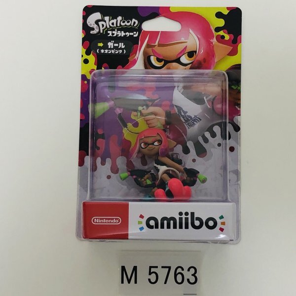 M5763 ●新品 未開封 即決●amiibo ガール ネオンピンク (スプラトゥーン アミーボ イカガール) ●Splatoon / Inkling Girl - Neon Pinkの画像1