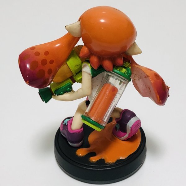 M5800 ●中古 ※状態かなり悪い！ 即決●amiibo ガール (アミーボ スプラトゥーン オレンジ イカガール) ●Splatoon / Inkling Girl_画像7