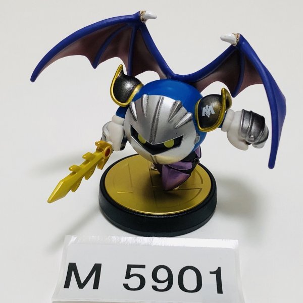 M5901 ●中古 美品 即決●amiibo メタナイト (アミーボ 星のカービィ 大乱闘スマッシュブラザーズ●Kirby Super Smash Bros / Meta Knight_画像1