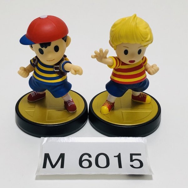 M6015 ●中古 美品 即決●amiibo ネス リュカ 2個セット (MOTHER マザー アミーボ 大乱闘スマッシュブラザーズシリーズ)_画像1