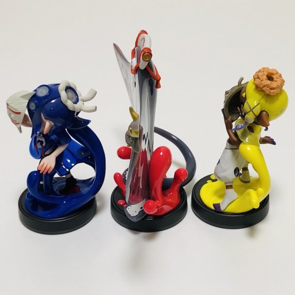 M6016 ●中古 美品 即決●amiibo すりみ連合セット [ フウカ ／ ウツホ ／ マンタロー ] アミーボ スプラトゥーン ●Splatoon Series_画像6