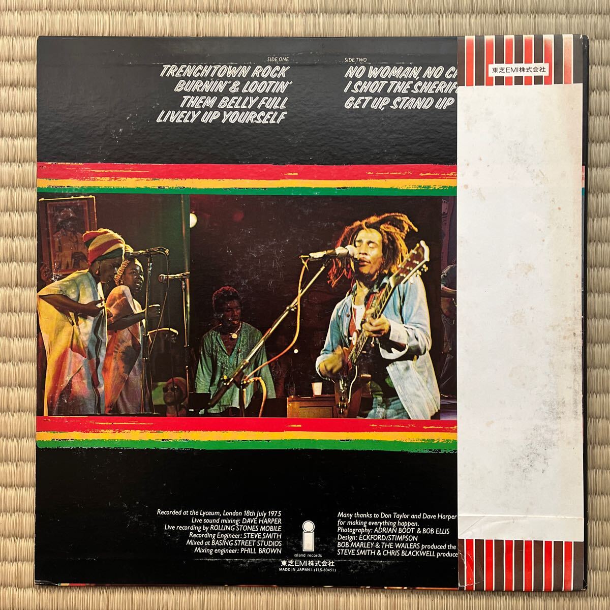 LP Live! ライブ！／Bob Marley and The Wailers ボブ・マーリィ＆ザ・ウェイラーズ 帯付の画像3