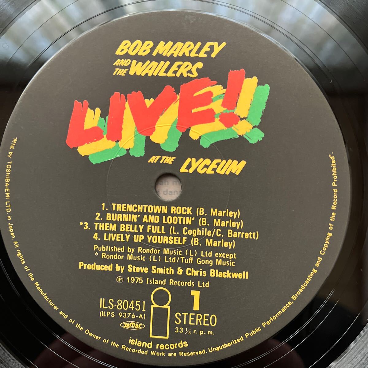 LP Live! ライブ！／Bob Marley and The Wailers ボブ・マーリィ＆ザ・ウェイラーズ 帯付の画像10