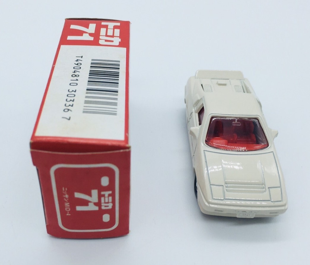 美品【71 ニッサン MID-4 日産 nissan】TOMICA TOMY トミカ トミー 日本製 赤箱 当時物 絶版 アンティーク ミニカー_画像2