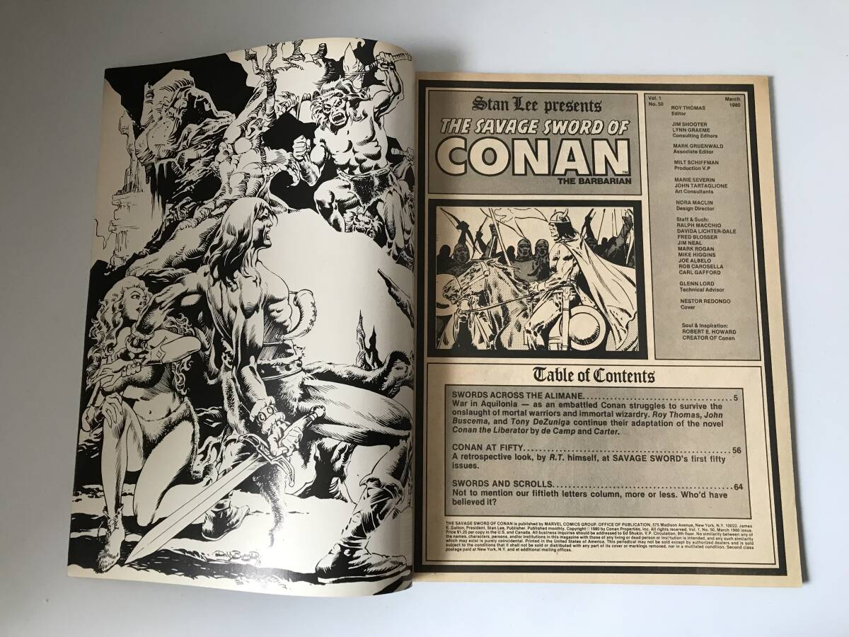 The Savage Sword of Conan the Barbarian 【コナン】(マーベル コミックス) Marvel Comics Vol. 1 No. 50 March 1980年 英語版の画像4