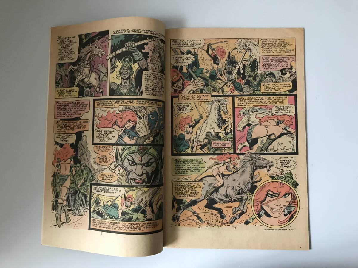 Red Sonja レッドソニア【コナン】 (マーベル コミックス) Marvel Comics 1977年 英語版 #1の画像6