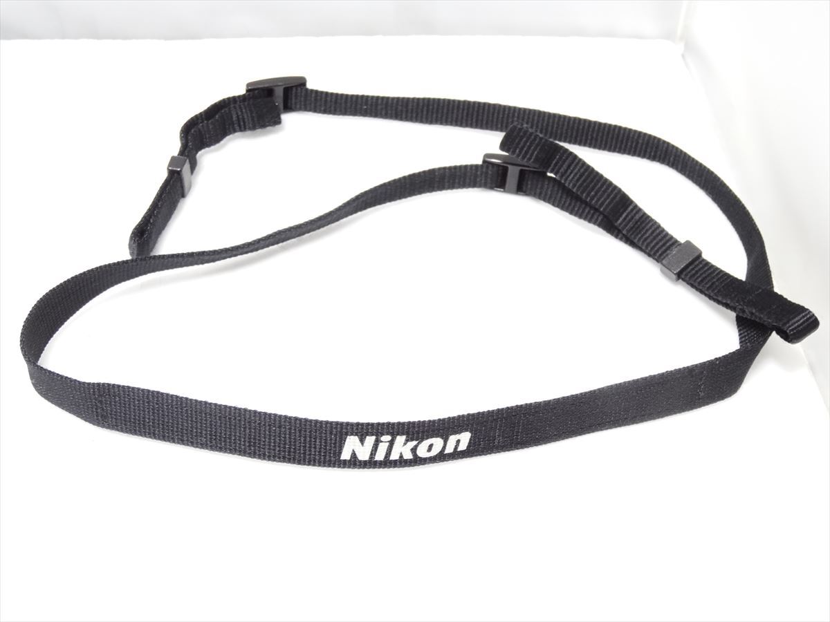 Nikon 純正 ストラップ 黒(ブラック) 幅1.8cm  ニコン 細ストラップ 送料140円 521の画像1