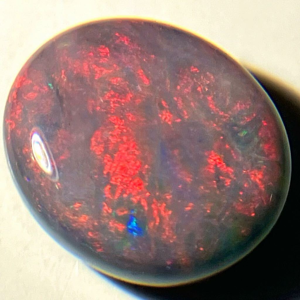 遊色効果抜群!!［天然ブラックオパール1.890ct］A 9.3×8.0mm ルース 裸石 black opal 宝石 ジュエリー jewerly DA0/DA0 テEA8_画像1