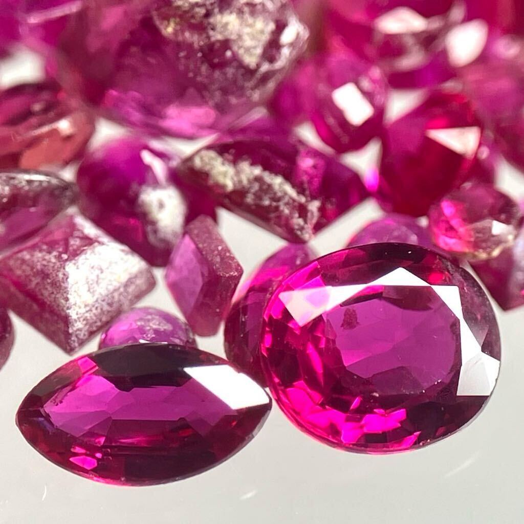 ［天然ルビーおまとめ］ A 20ct 裸石 宝石 コランダム corundum jewelry ジュエリー ruby 紅玉 DD5 ①_画像2