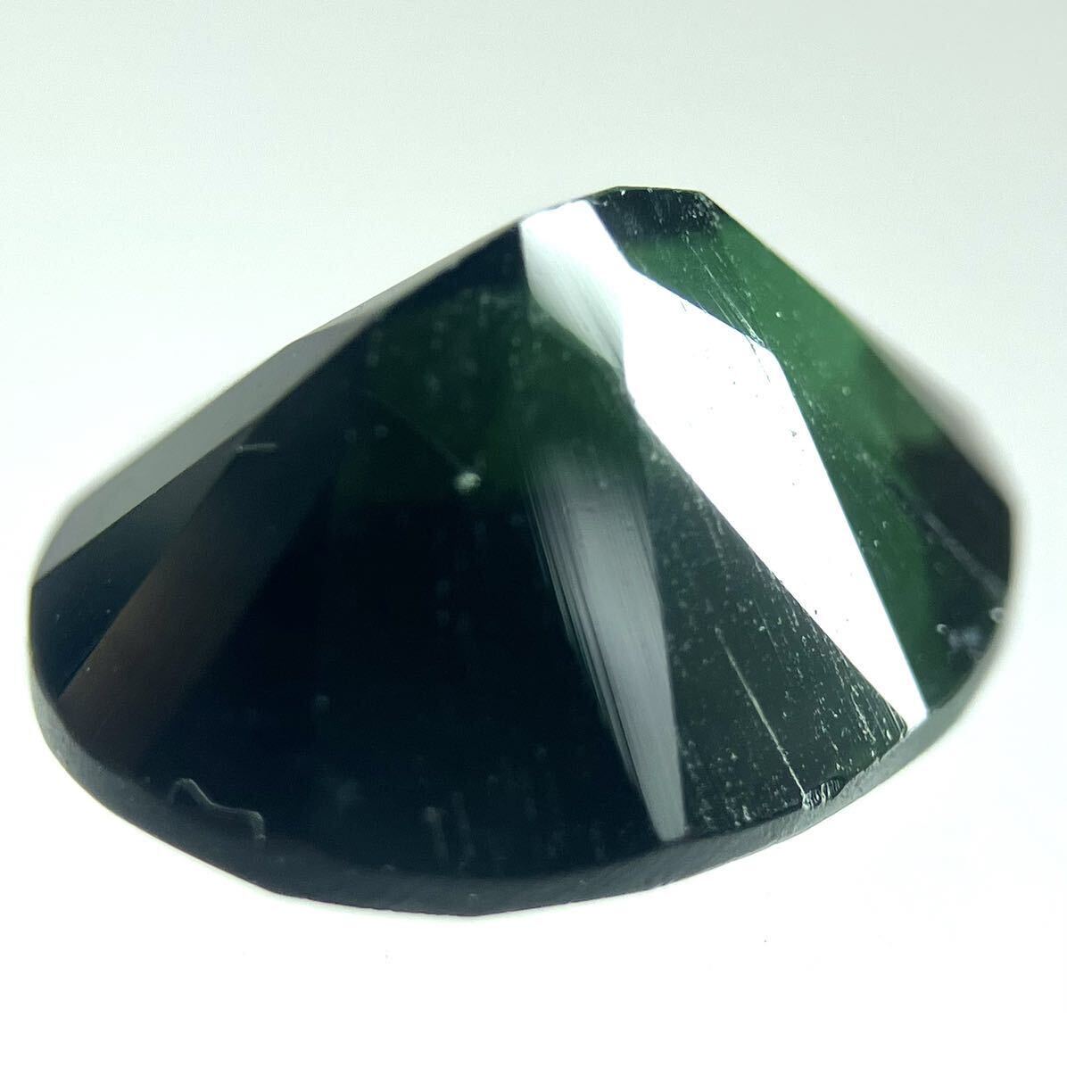 ［天然グリーントルマリン3.186ct］A 約10.4×8.3mm ルース 裸石 宝石 ジュエリー green tourmaline の画像2