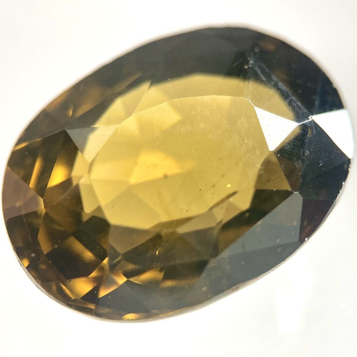 ［天然ジルコン7.556ct］M 約12.6×9.5mmソーティング付 ルース 裸石 宝石 ジュエリー zircon 
