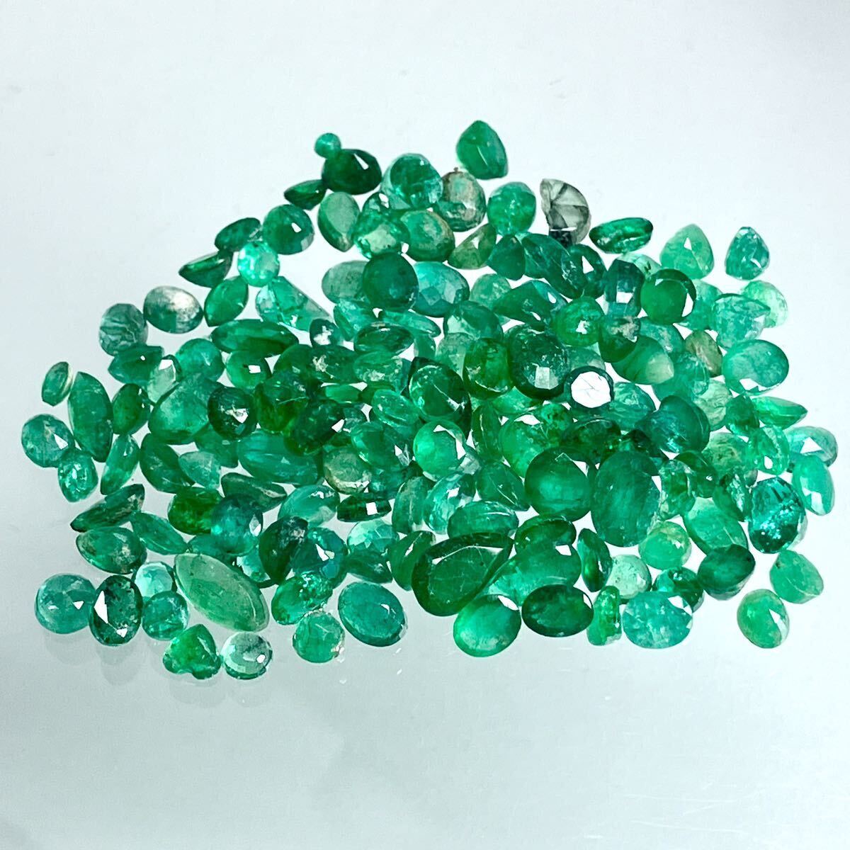 ［天然エメラルドおまとめ］ A 50ct 裸石 宝石 emerald ベリル jewelry ジュエリー beryl EA1 の画像3