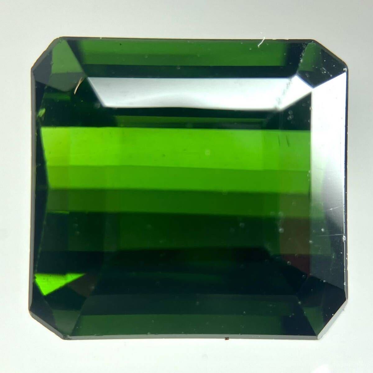 ［天然グリーントルマリン6.191ct］A 約10.3×9.7mmソーティング付 ルース 裸石 宝石 ジュエリー green tourmaline の画像1