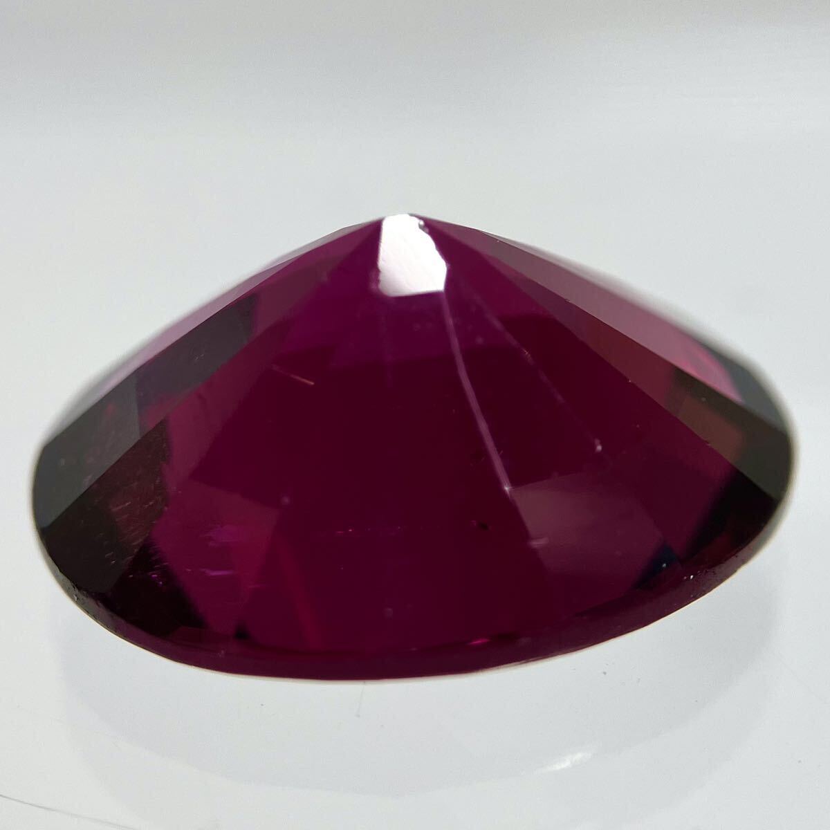 8ctUP!!［天然ロードライトガーネット8.306ct］a 約14.3×11.3mm ルース 裸石 garnet ソーティング付き 宝石 ジュエリー BJ1 テEA5 Sの画像2