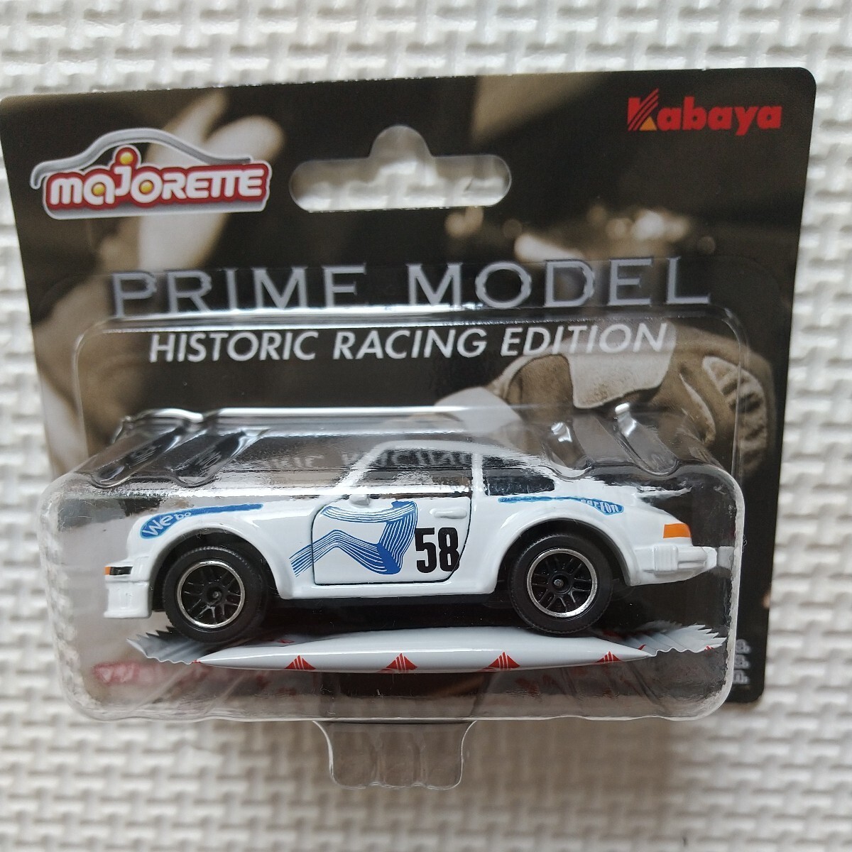  MajoRette minicar prime model his Trick racing edition Porsche 934 Burton white 