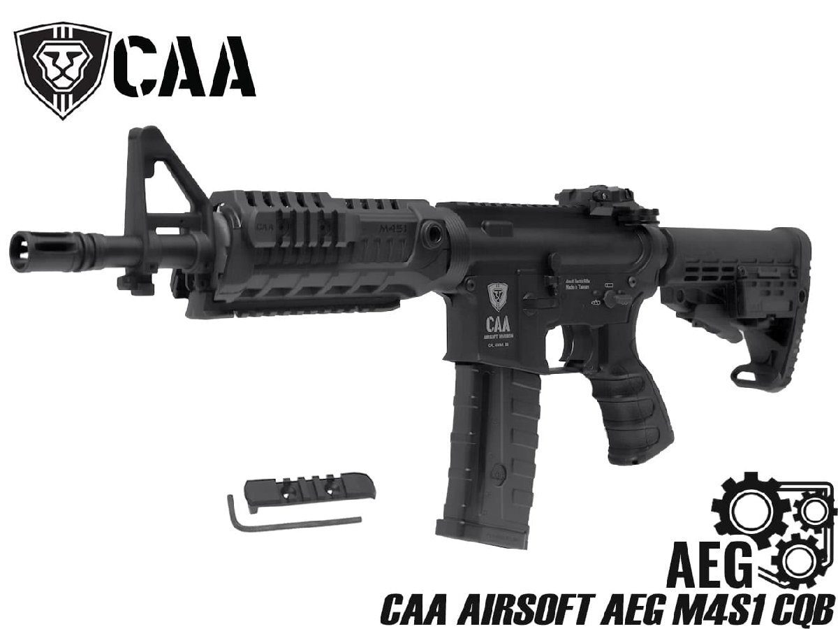 CAA-AEG-002BK　CAA AIRSOFT AEG M4S1 CQB ライフル アドバンスドライン CAD-AG-12-BK_画像1