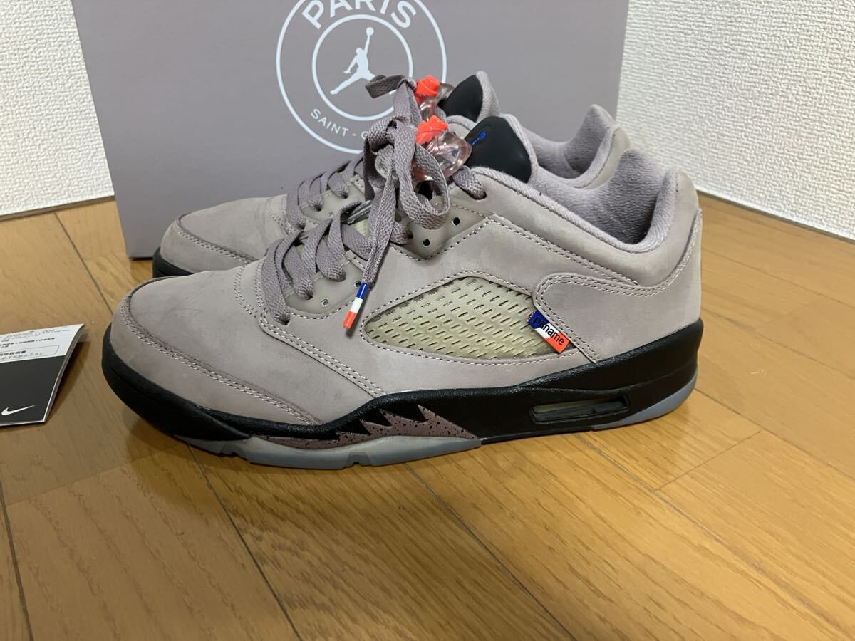 パリ サンジェルマン ナイキ エアジョーダン 5 レトロ NIKE AIR JORDAN 5 RETRO LOW PSG US9 27センチ DX6325-204 エアジョーダン_画像2