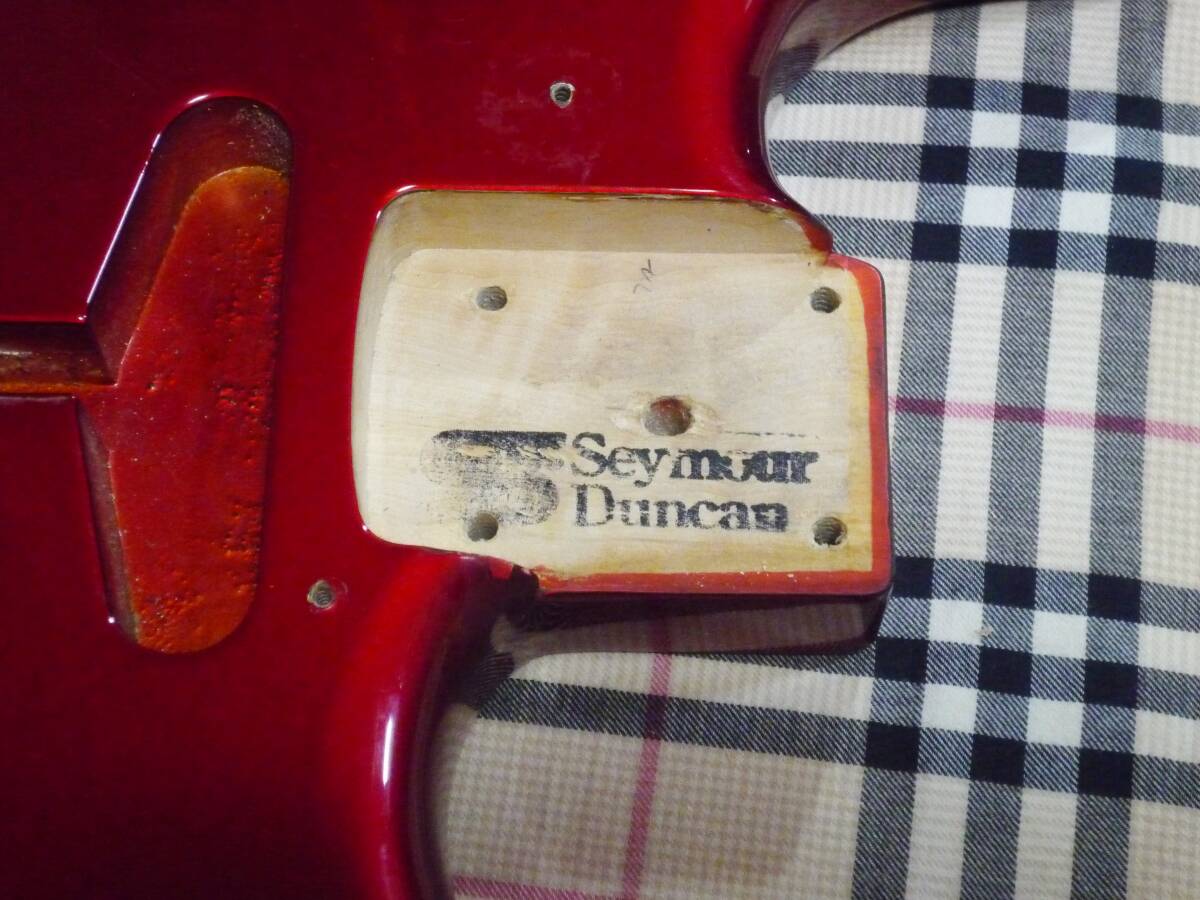 1998年製 Seymour Duncan Traditional Series DS-90M Stratocaster Type BODY Candy Apple Red セイモア ダンカン ストラト タイプ ボディの画像2