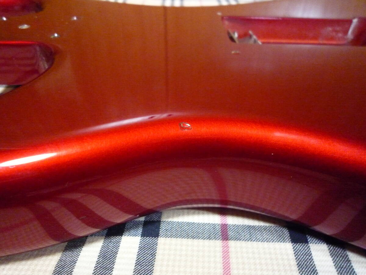 1998年製 Seymour Duncan Traditional Series DS-90M Stratocaster Type BODY Candy Apple Red セイモア ダンカン ストラト タイプ ボディの画像9