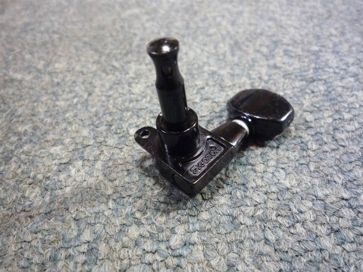 1987~88年製 GOTOH SG360-07-L6B Black ロトマチック ペグ ブラック （ビス横留め） ゴトー製 FERNANDES FST-65 BK フェルナンデスの画像10