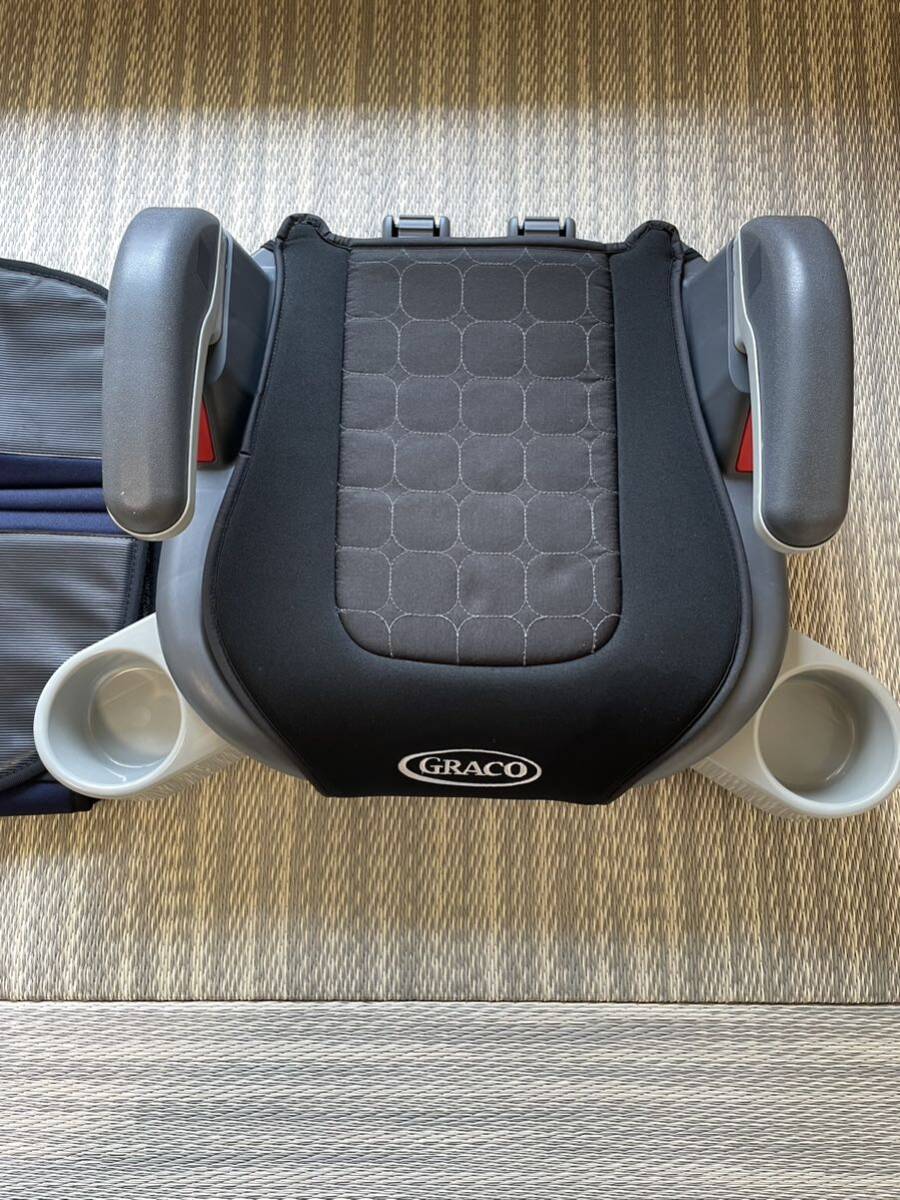 グレコ GRACO ジュニアシート カップホルダー コンパクト ブースターシート Graco グレコ シートベルト チャイルドシート 保護マットの画像3