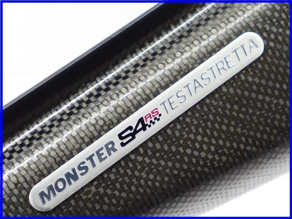 * {M2} superior article!2008 year Monstar S4RS MS4RS Testastretta ATR original carbon side cover set! plate attaching!