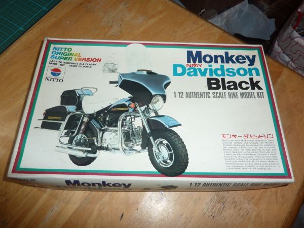1/12 Monkey dabidoson вязаный - Nitto наука Monkey dabidosonMONKEY Davidson Black Honda 