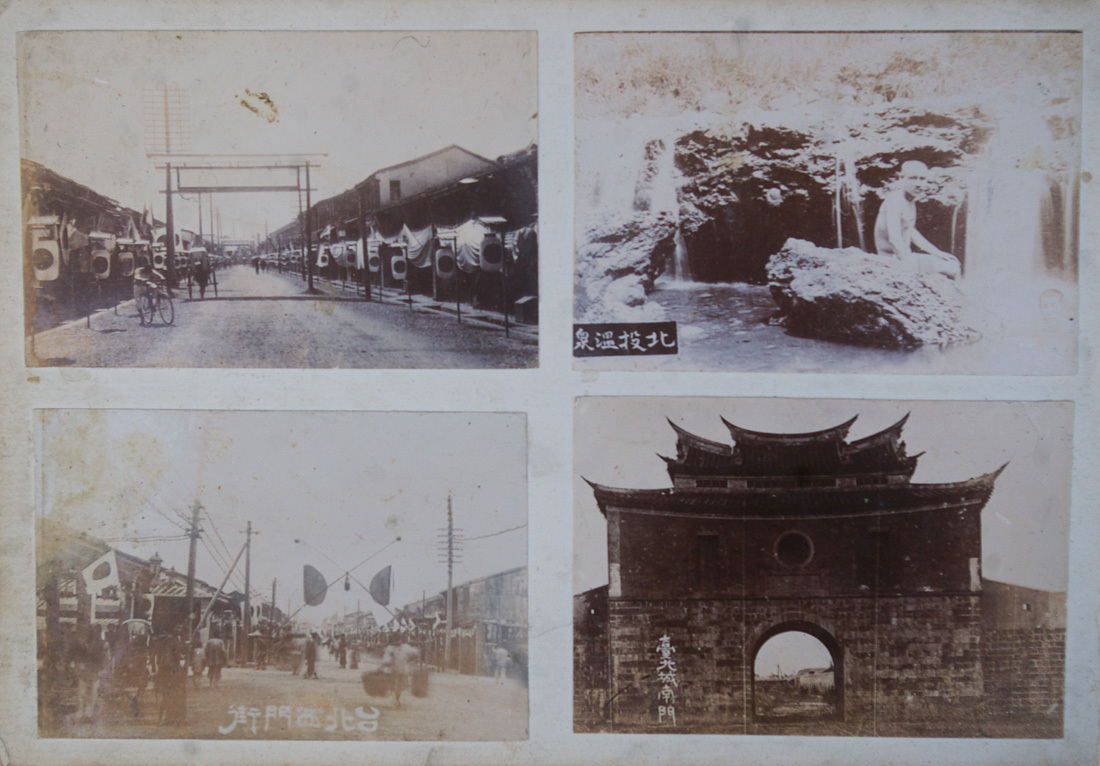 # old photograph 68 sheets Taiwan pcs north China life photograph album each through street average . at that time scenery building war front valuable materials #