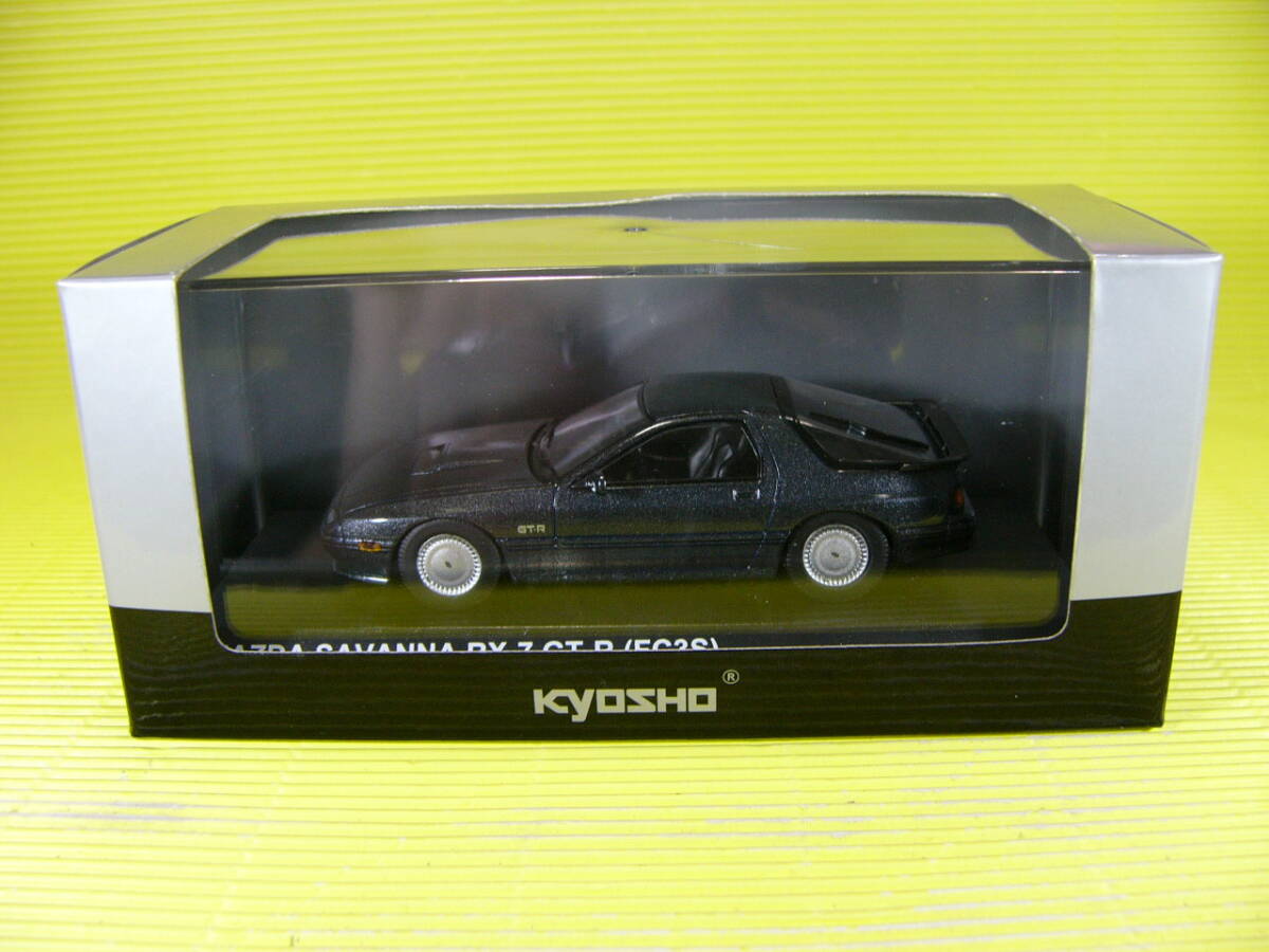  Kyosho 1/43 Mazda Savanna RX-7 GT-R (FC3S) shadow silver USED Junk ( the cheapest postage retapa520 jpy )