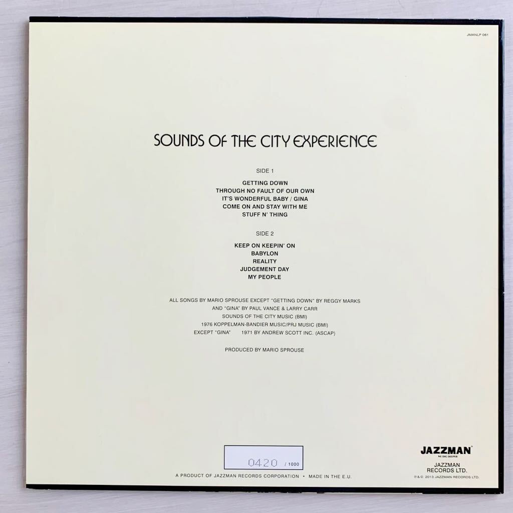 SOUNDS OF THE CITY EXPERIENCE / same // LP mellow soul JAZZ FUNK rare groove レアグルーヴ _画像2