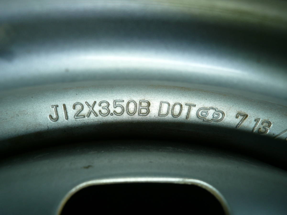 L-（0408）タイヤ屋145R12LT 6PR STホイル付き４本（3.5J マルチ 12穴 +34)   本州送料込みの画像5