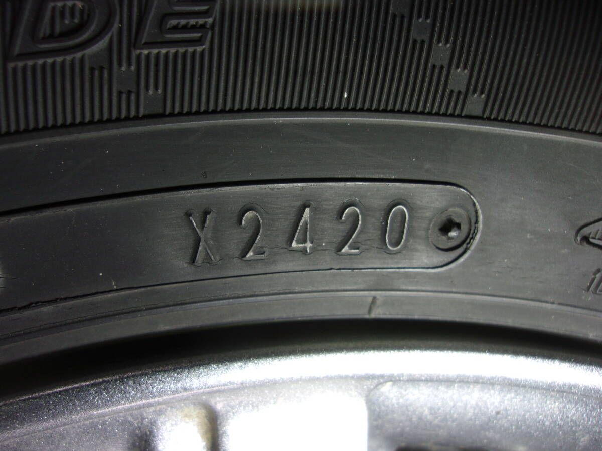 M-0380タイヤ屋155/65R14アルミ付き４本（4.5J 100 4穴 +45)⑯    本州送料込みの画像4