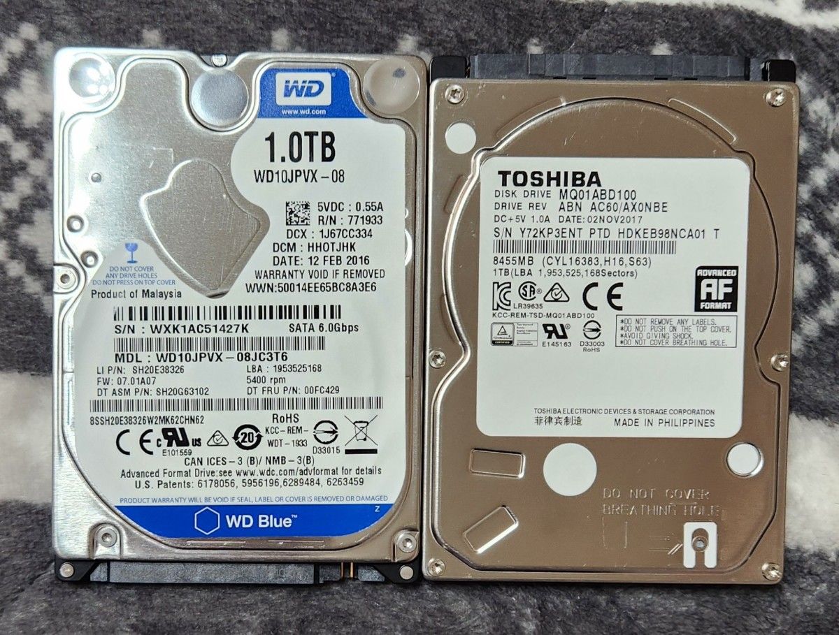 TOSHIBA Western Digital  HDD 2.5インチ1TB