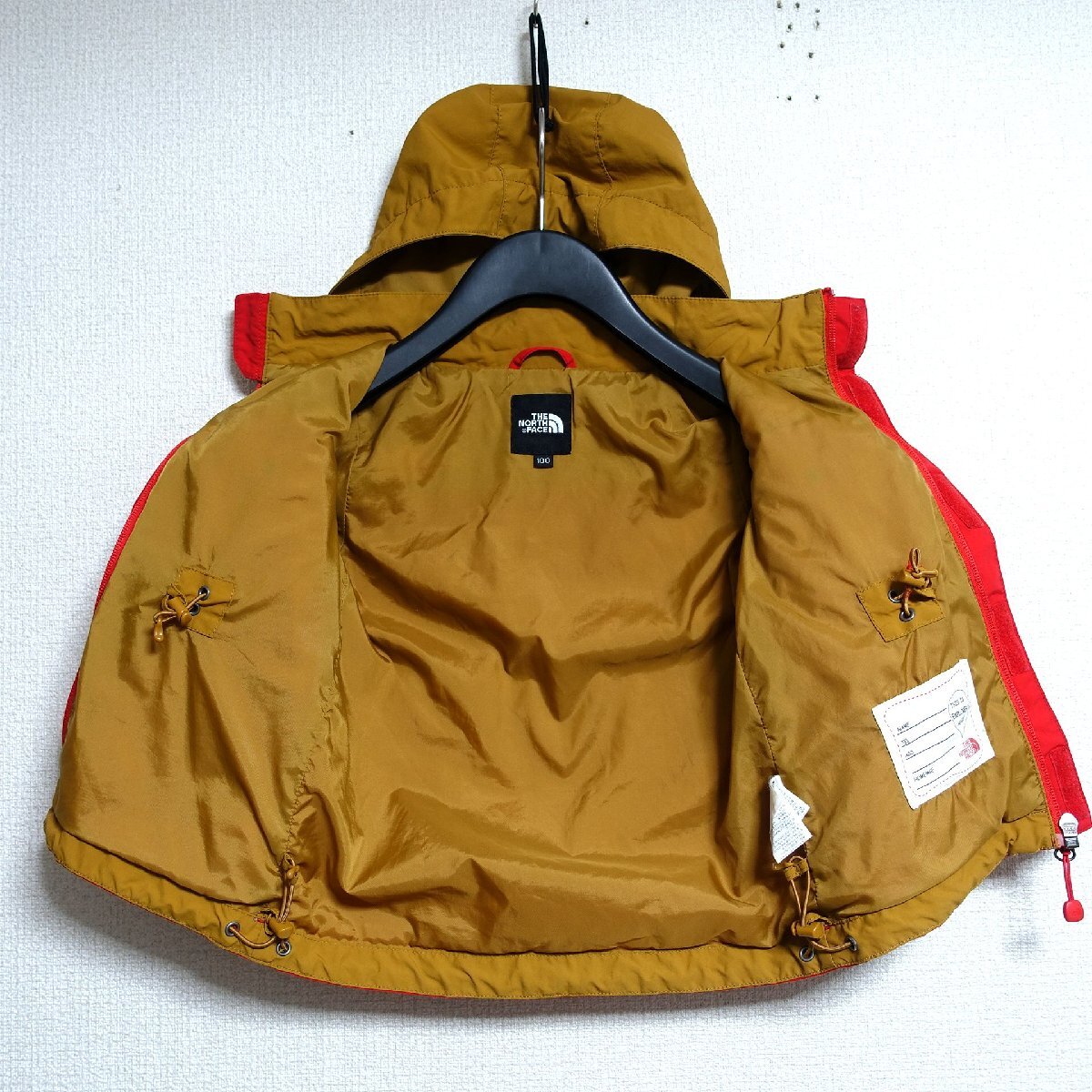 THE NORTH FACE ノースフェイス マウンテンパーカー キッズ 100サイズ 正規品 レッド A5269の画像3