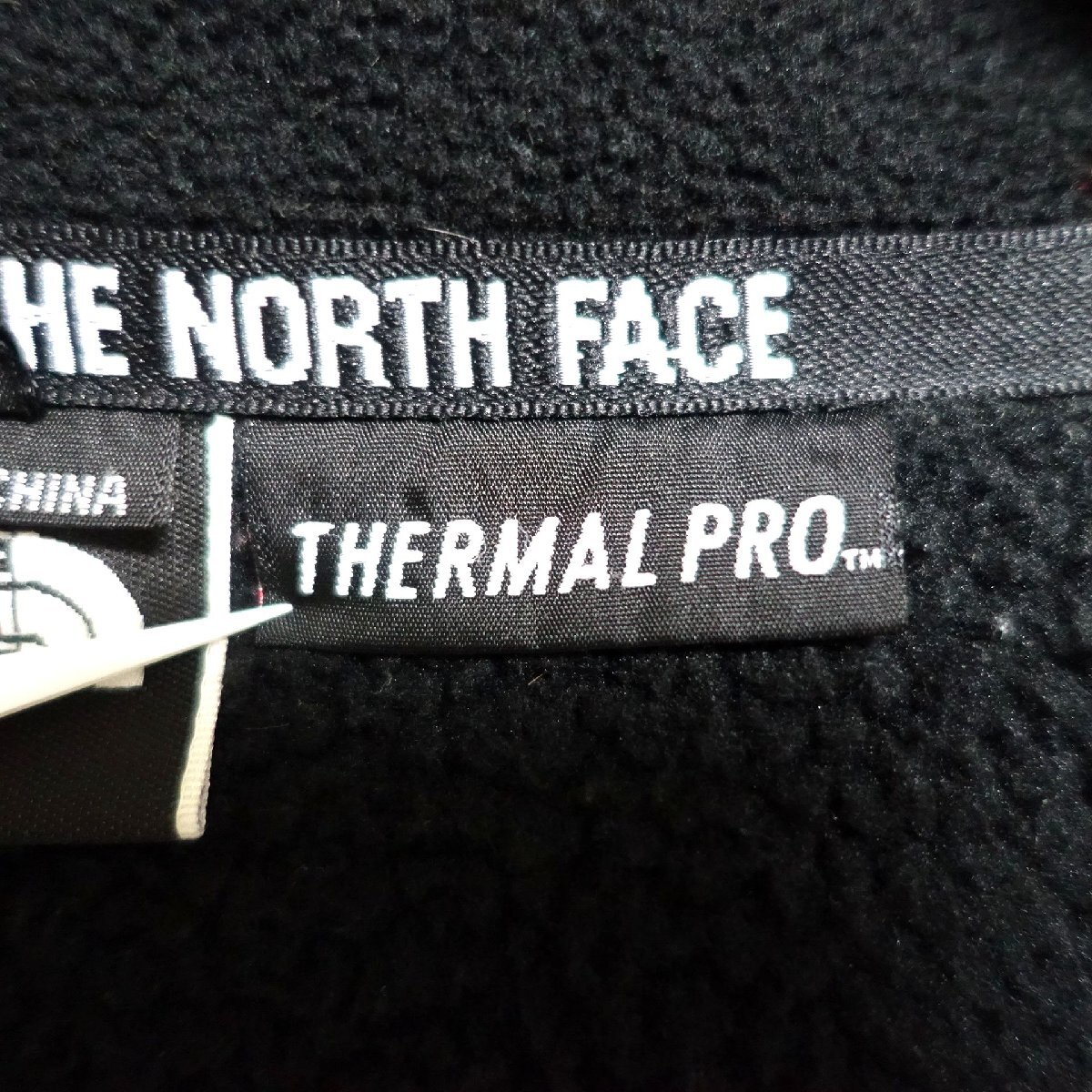 THE NORTH FACE ノースフェイス ポーラテック サーマルプロ フリース ジャケット メンズ XXLサイズ 正規品 ブラック A5266_画像6