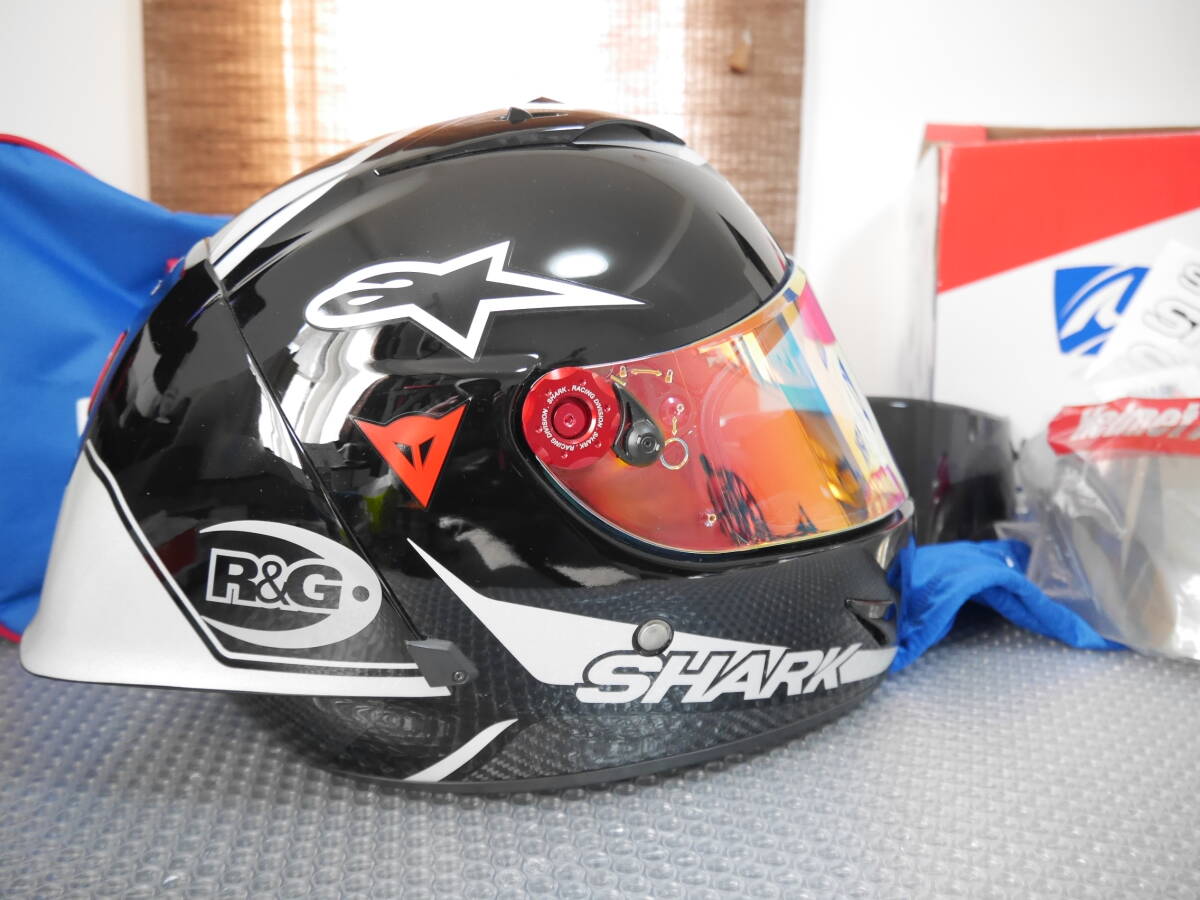 即納 送料無 美品 シャークヘルメット RACE-R PRO 30th 限定モデル Lサイズ Anniversary Limited Editionの画像2