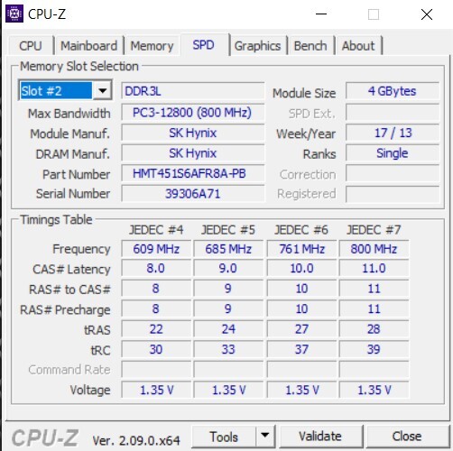 【動作品】SK Hynix DDR3 1600 PC3L-12800S 8GB (4GBx2) 204pins ノートパソコン用 低電圧対応_画像5