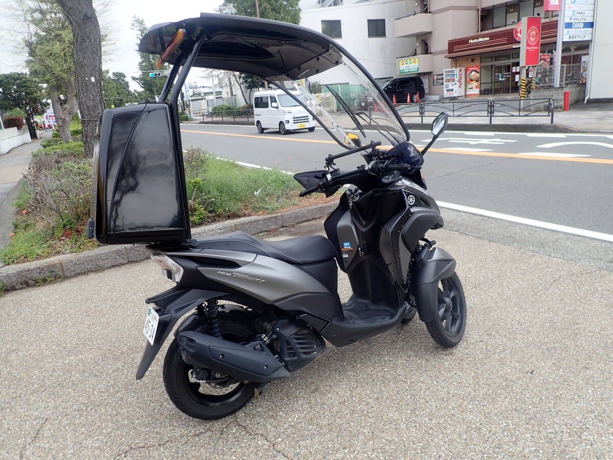 神奈川 茅ヶ崎 ヤマハ トリシティ155 フロントカウル 屋根付き スクリーン 帝都産業 TEITO 配達 デリバリー カスタムの画像4