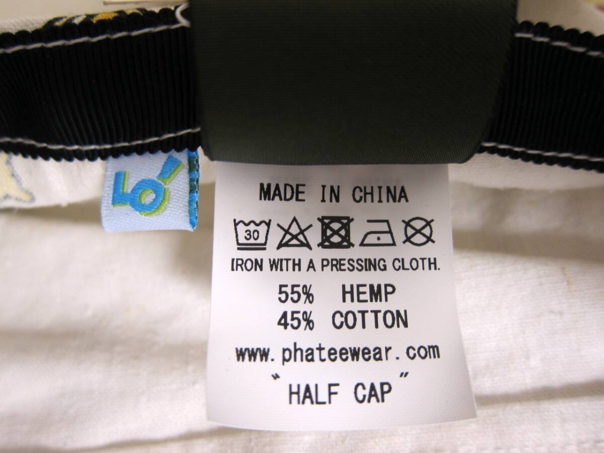 Phatee WEAR ハーフキャップ HALF CAP PIZZA KINARIの画像8